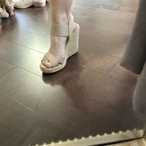 Lauren Ralph Lauren Nude Summer Wedges